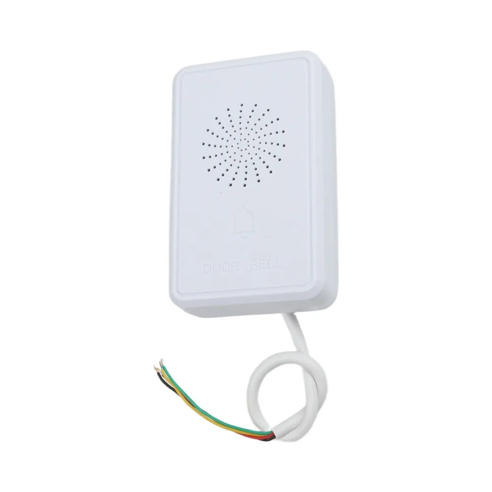 12V Hard-Wired Doorbell with 90dB Sound Direct 12V DC Operation Body Compatible with For Access Systems 12V Hard-Wired