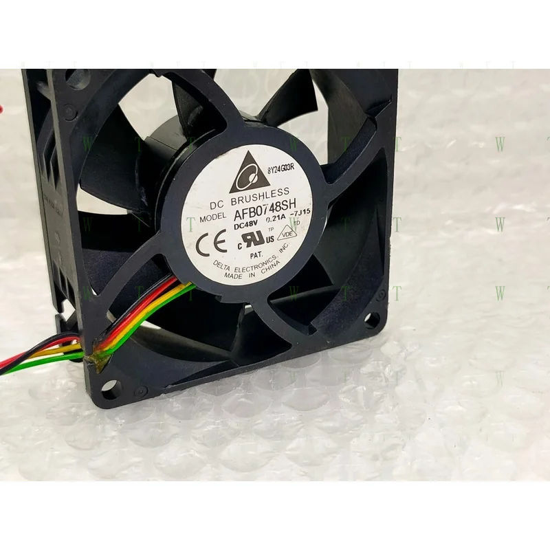 H 1 PCS   for  DELTA Fan AFB0748SH DC48V 0.21A 7025 7CM 4 wire cooling fan