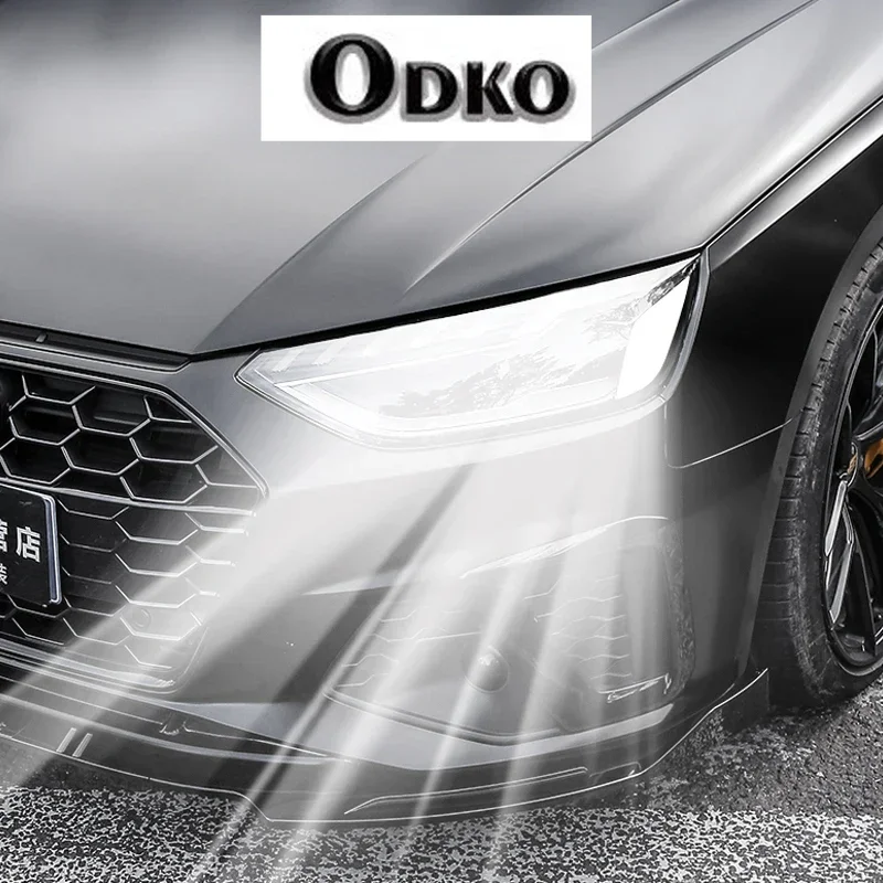 

For Audi A3 A4 A5 A6 A7 A8 Q3 Q5 Q7 S3 S4 S5 Light Black Car Tint Lighthouse Tail Light Headlights Fog Vinyl Sticker
