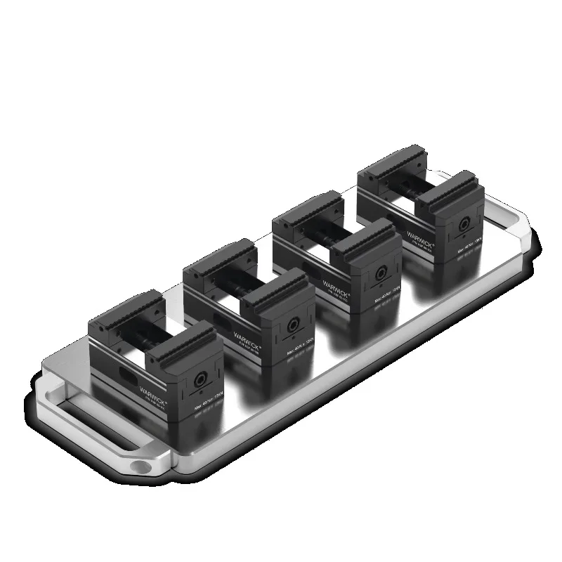 

Compact Self Centering Vise with Machinable Soft Jaw for Multi-axis Machining on Cnc Machine KSF60-100A