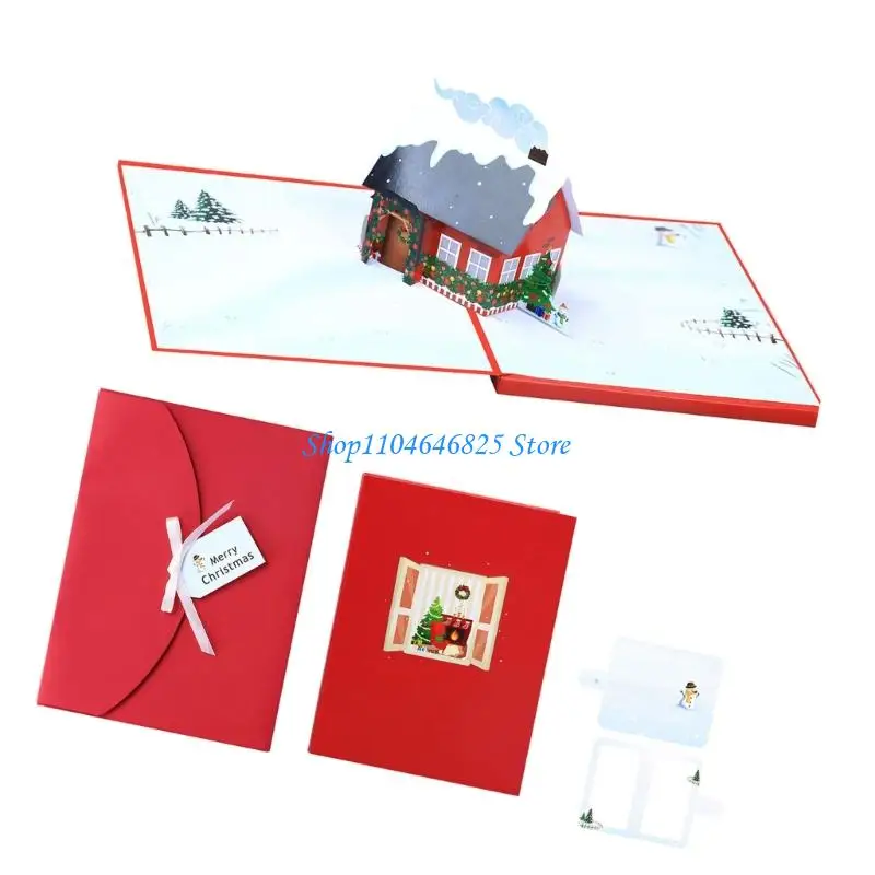 

Light Up Christmas Greeting Card Illuminated Invitation Cards for Kid Adult