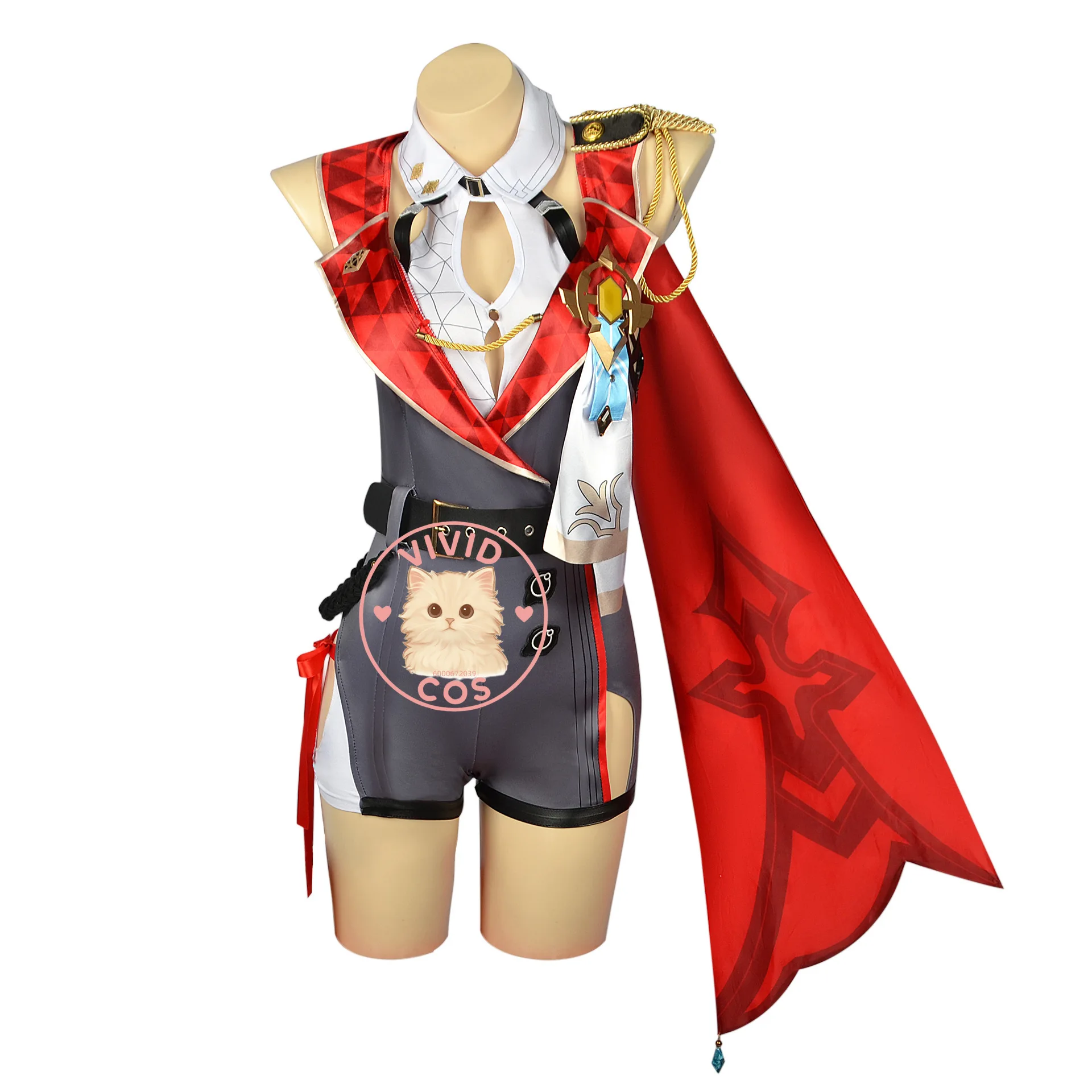 Honkai: Star Rail Topa Anime-style Games Cosplay Costume Halloween-themed Includes Key Garments and Accessories for Woman Chic