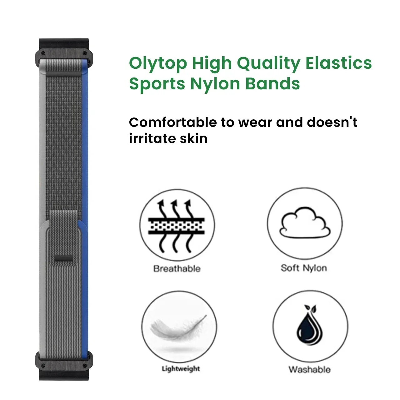 Elastic Woven Nylon Loop Strap For Garmin 22 26mm Fenix 7 7X 6X 6 Pro 5 5s 5X Plus 3HR 945 Epix Gen 2 Enduro Quickfit Band image 4