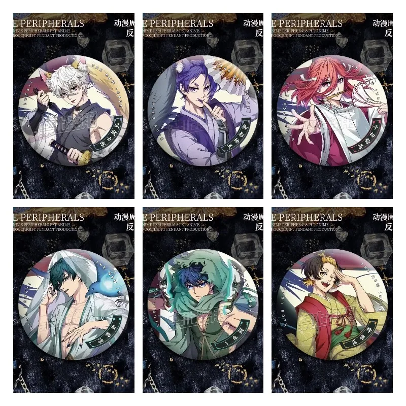 

Anime BLUE LOCK Hot Figures Chigiri Hyoma Nagi Seishiro Mikage Reo Exquisite Metal Badges Bag Decor Pins Fans Christmas Gift