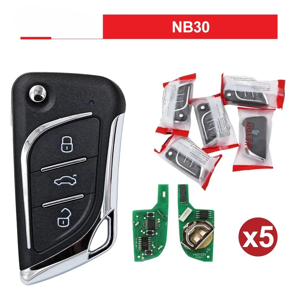 For 5pcs 3 Buttons NB30 Multi-functional Universal Remote Control Car Key for KD900 KD900+ URG200 KD-X2 on sale