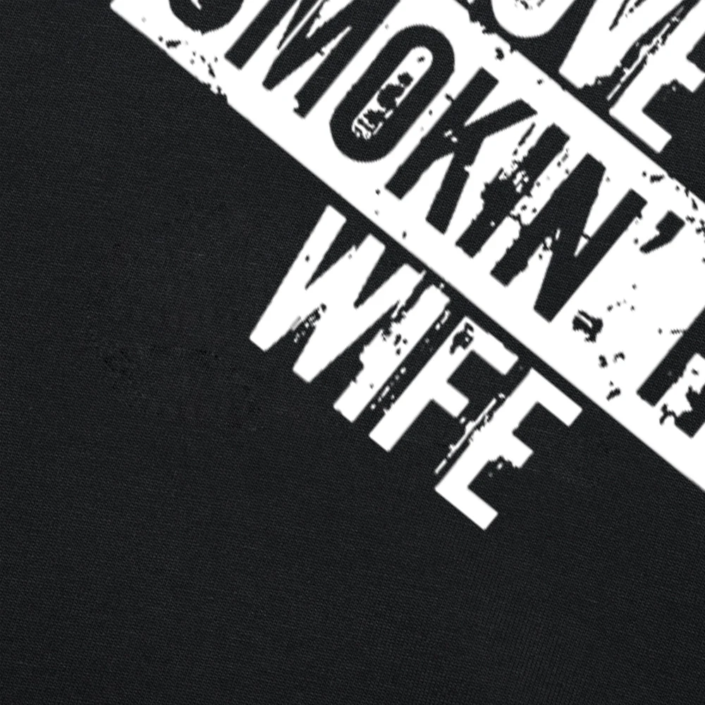 I Love My Smokin' Hot Wife Valentine Anniversary T-Shirt Herrenmode T-Shirts Baumwolle Kurzarm Übergroßes, lockeres T-Shirt Tops – Detail 3
