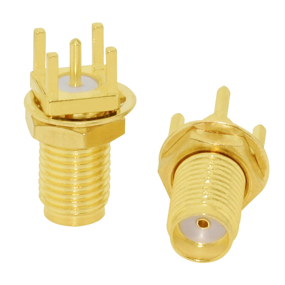 1PC SMA Male/ Female RF Coax Connector PCB 2-Hole Panel Mount Solder Post Wire Terminal Adapter Goldplated Wholesale Price