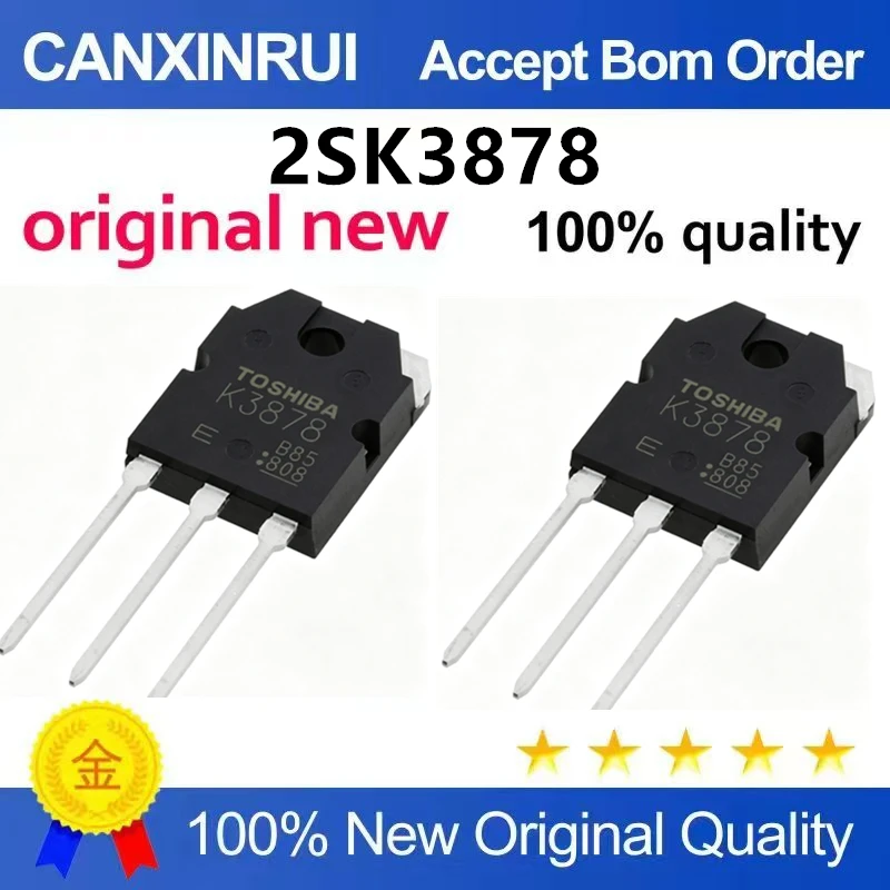 （5pcs10pcs）Original imported 2SK3878 welding machine accessories, switch power supply, field-effect transistor, MOS transistor