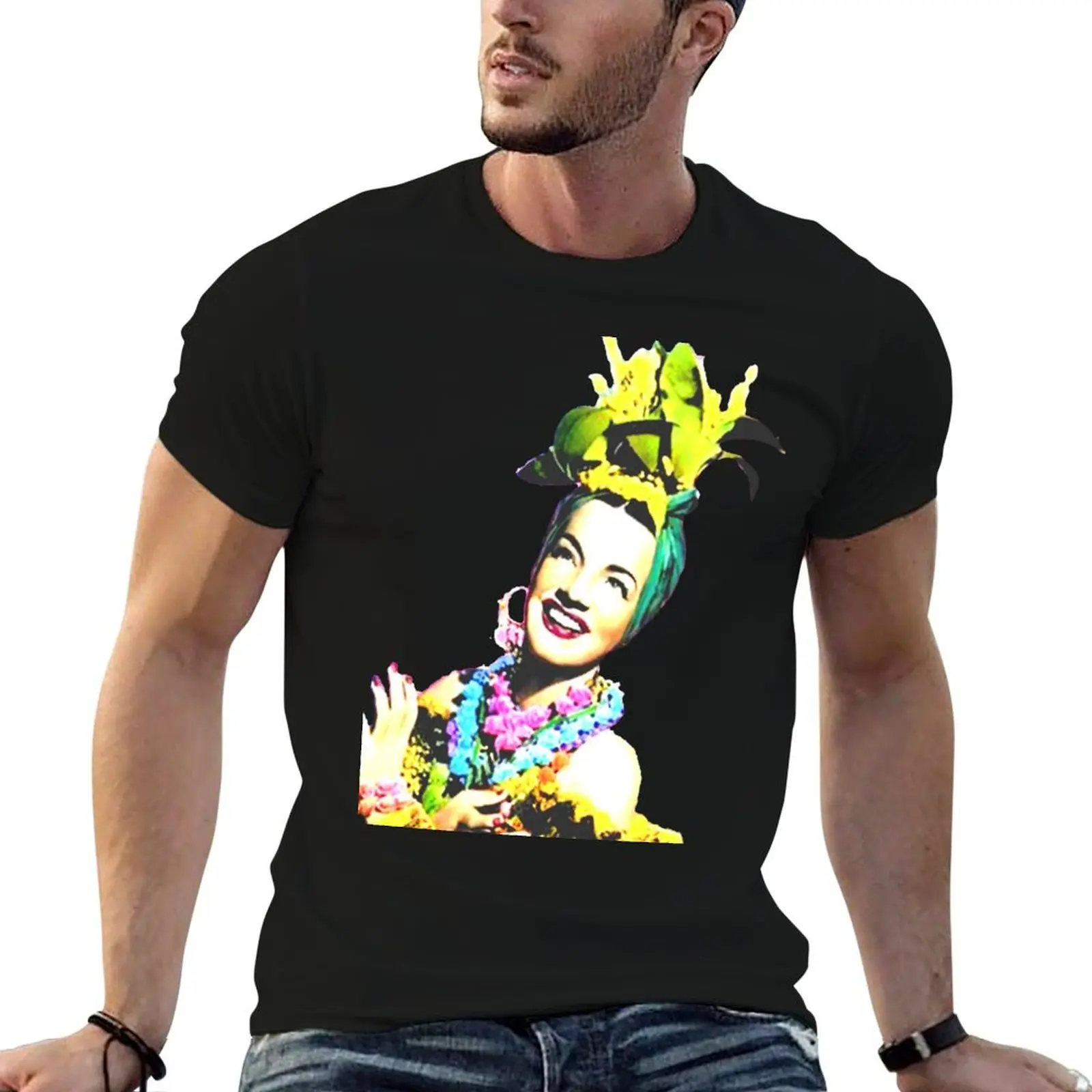 

Рубашки Carmen с рисунком, рубашки из 100% Miranda для мужчин, забавная хлопковая футболка t