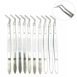 10pcs Aço Inoxidável Dental Fórceps Dental Twezzers Dental Boca Espelho Dentes Probe Instrumento Odontológico Tooth Examination Tools