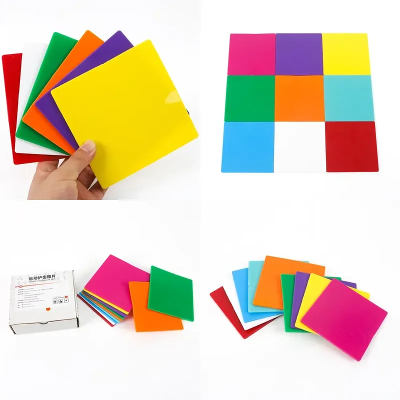 Color thermoplastic mouth guard laminate sports mouth guard vacuum forming plate 1