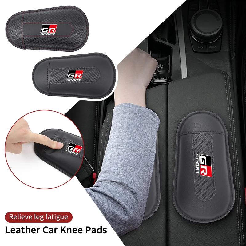 Car Knee Pad Armrest Mat Elbow Pillow Leg Cushion Hand Support Mat For Toyota Corolla Yaris Aygo Prius RAV4 CHR Camry Auris