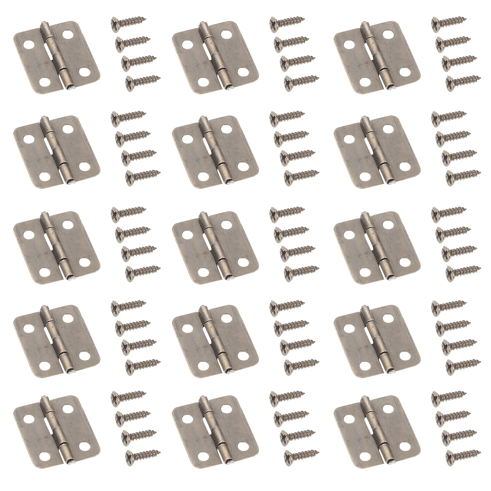 

50 Sets Jewelry Box Hinges Vintage Iron Mini Hinges for Small Wooden Boxes DIY Craft Chest Drawer Accessories DIY Accessories