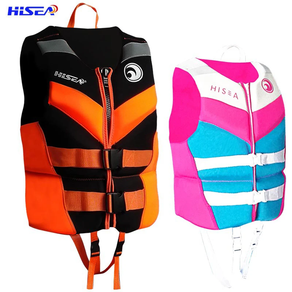 Neoprene Life Jacket for Men and Women, Water Sports, Safety, Kayak, Boating, Swimming, Rafting, Surf, Adult