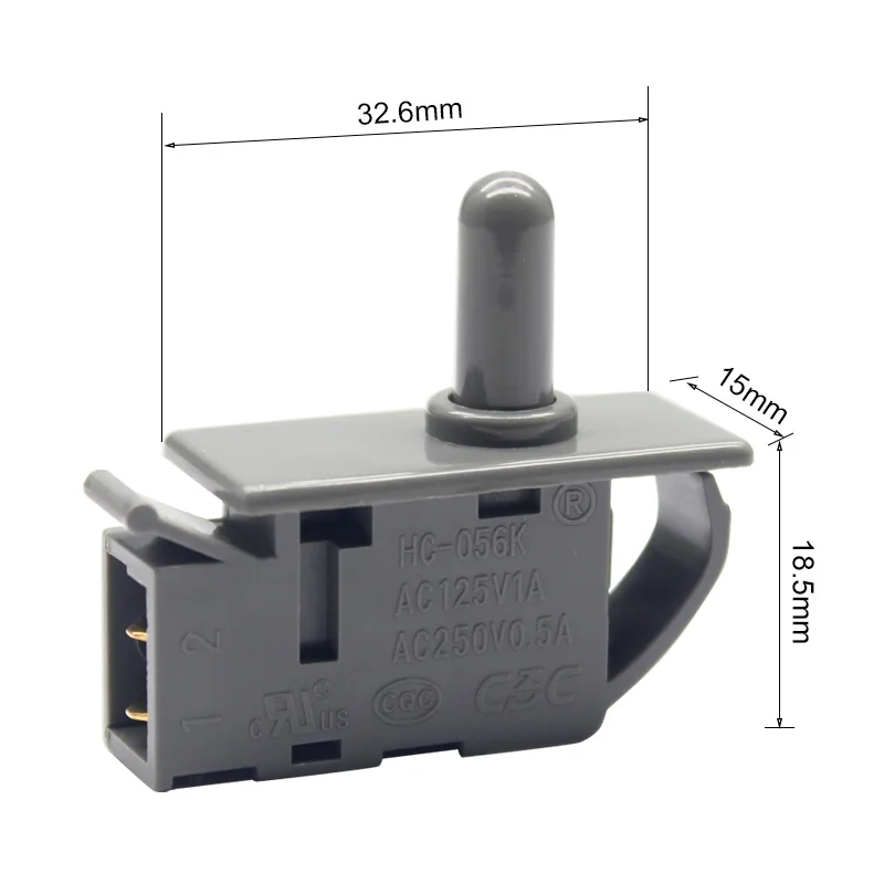 0.5A 1A Refrigerator Spare Parts Door Light Control  Normally Closing Push Button Switch