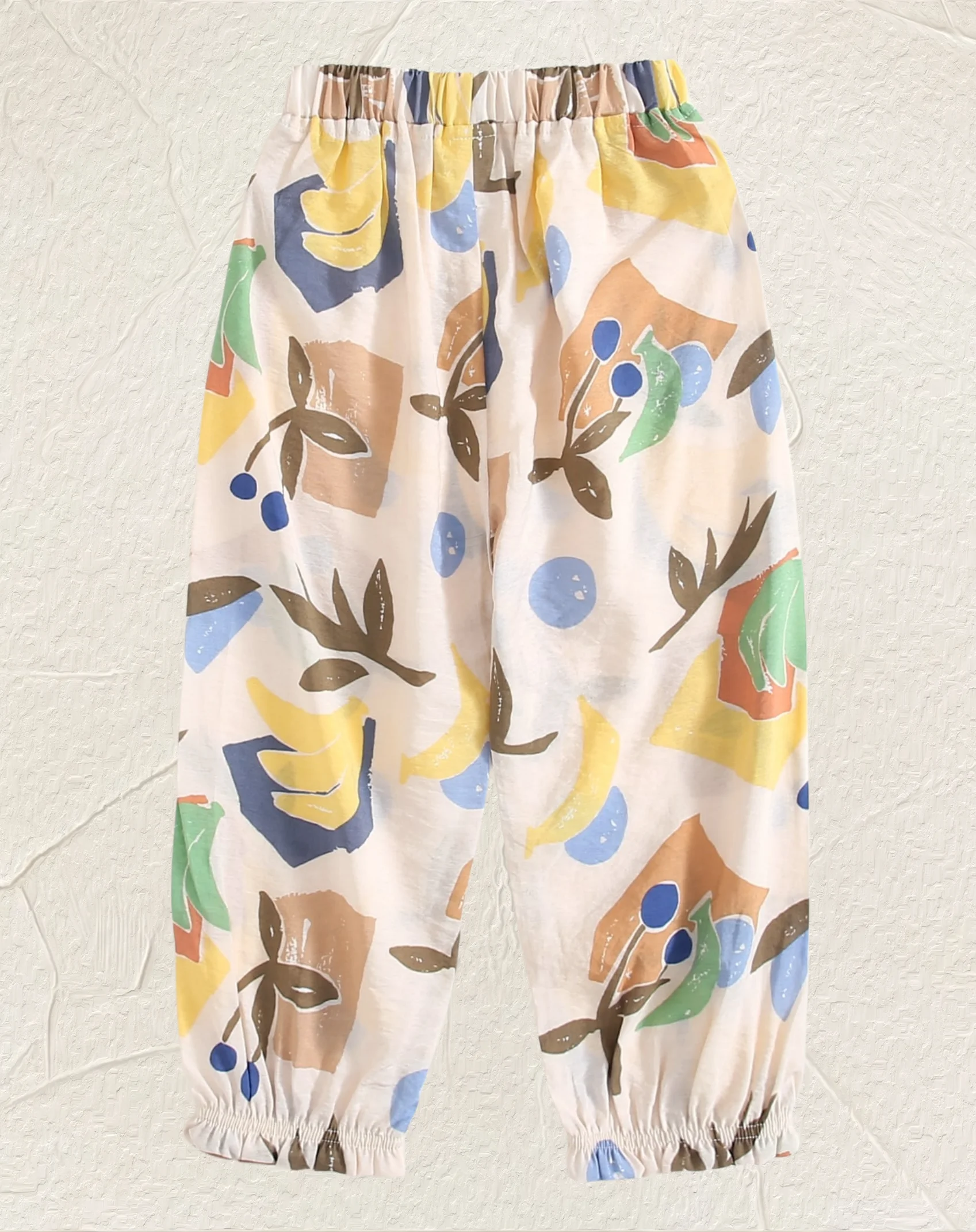 Summer girls foreign style novel elastic waist comfortable convenient color casual bloomers breathable light anti-mosquito trous