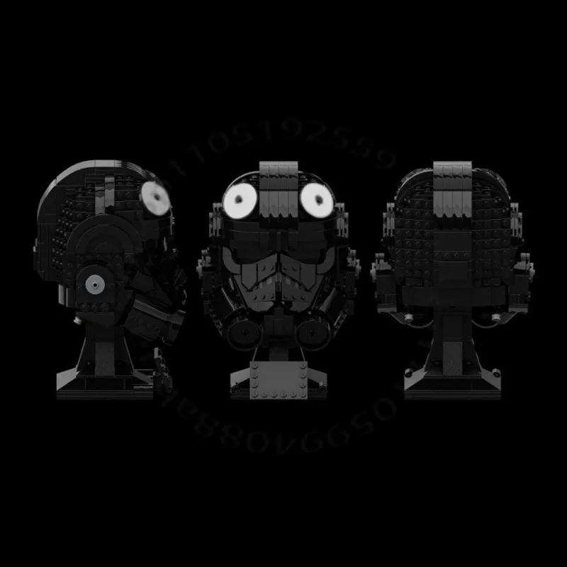 MOC Customize Space Clone Army Battle Bad Batch Helmet Iden Versio Star Movie Ultimate Collection Assembly Puzzle Birthday Gifts