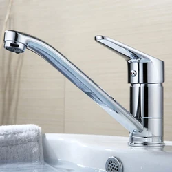 Brass Chrome Taps For Kitchen Sink Kitchen Tap Kitchen Faucet All-Copper Hot And Cold Sink Faucet Swivel Faucet