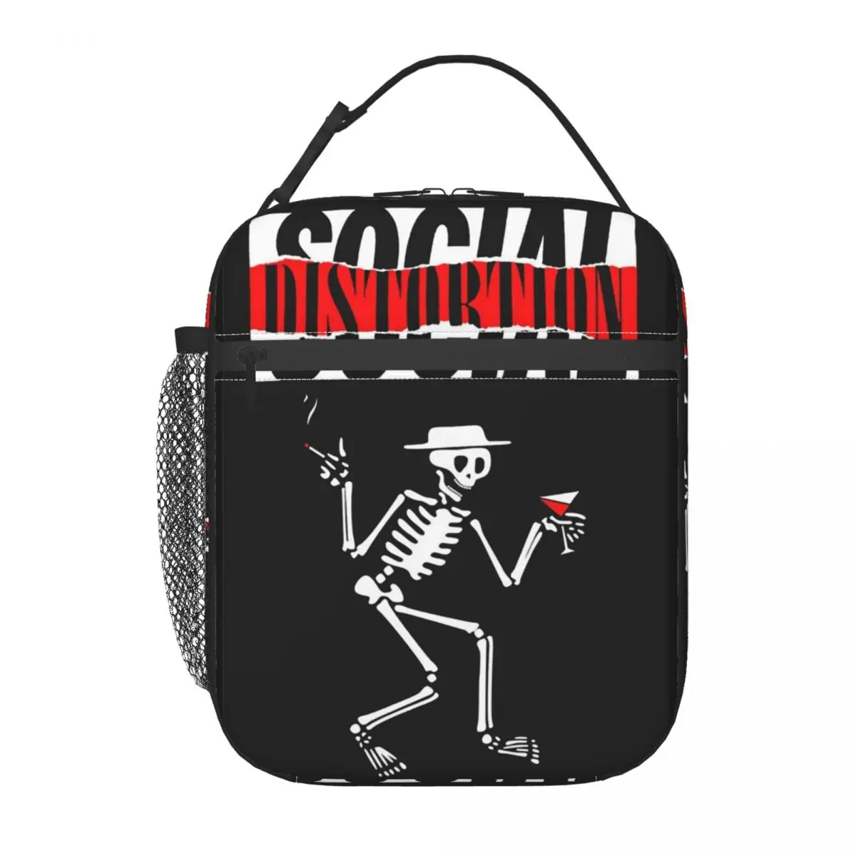 Insulated Lunch Bags Social Distortion Heavy Metal Band Accessories Lunch Container Y2K Thermal Cooler Bento Box For School