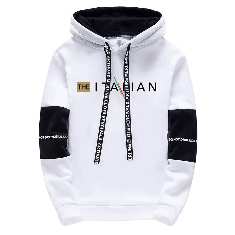 Italy New Fashion Men Hooded Outfits Autumn Casual Sport Jogging Suiit Male Urban Trend Hoodies Streetwear Gym Fitness Tracksuit