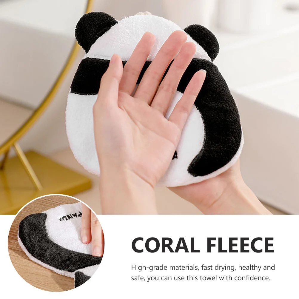 

Cartoon Hand Towel Hanging Soft Skin Friendly Kitchen Bathroom Hand Drying Super Absorbent Water Absorption Towel