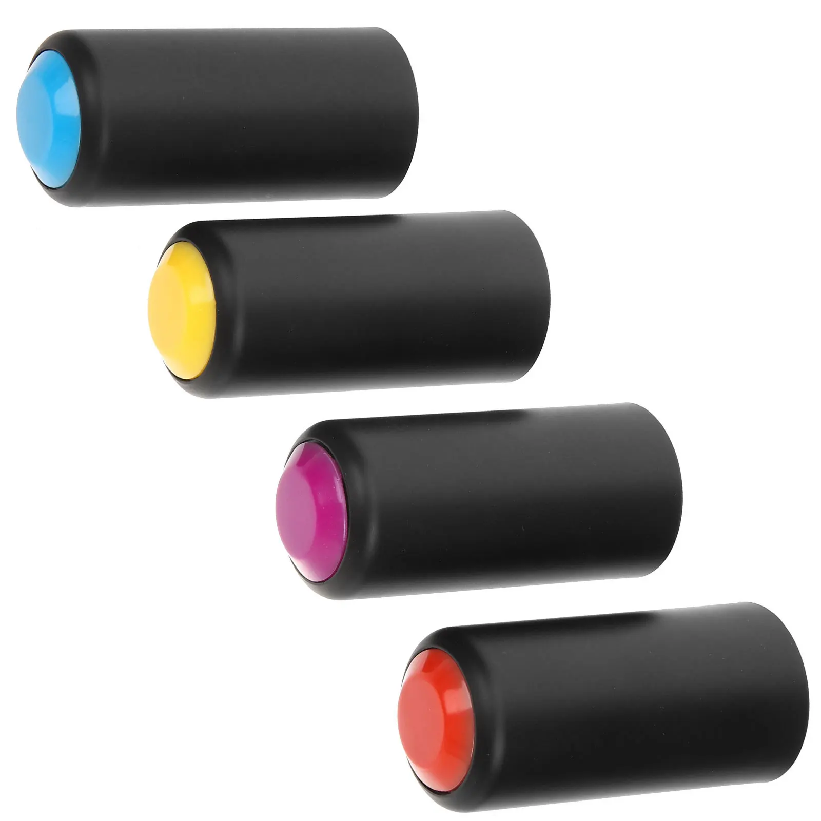 

4pcs Wireless Microphone Accessories Sturdy Cover Cap Red Yellow Purple Mic Parts Plastic Screw On Protect