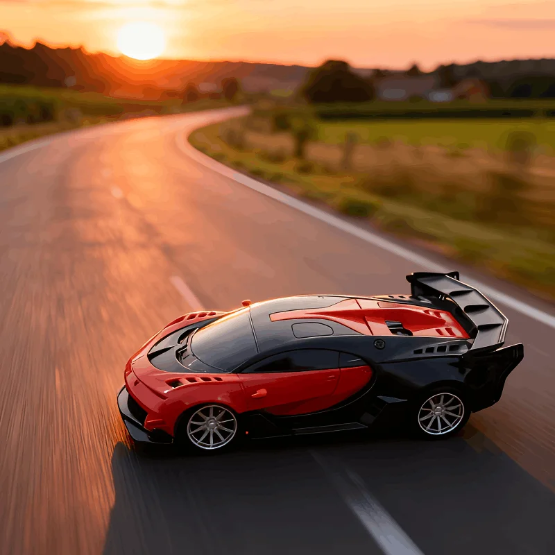 Voiture de cascade Rc à grande vitesse, jouets électriques de course à dérive pour enfants garçons, rapide avec lumière Led 2.4g, voitures de sport radiocommandées