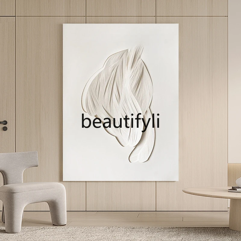 

Living Room High-End Hanging Painting Entrance Abstract Decorative Painting Three-Dimensional Solid Color Handmade