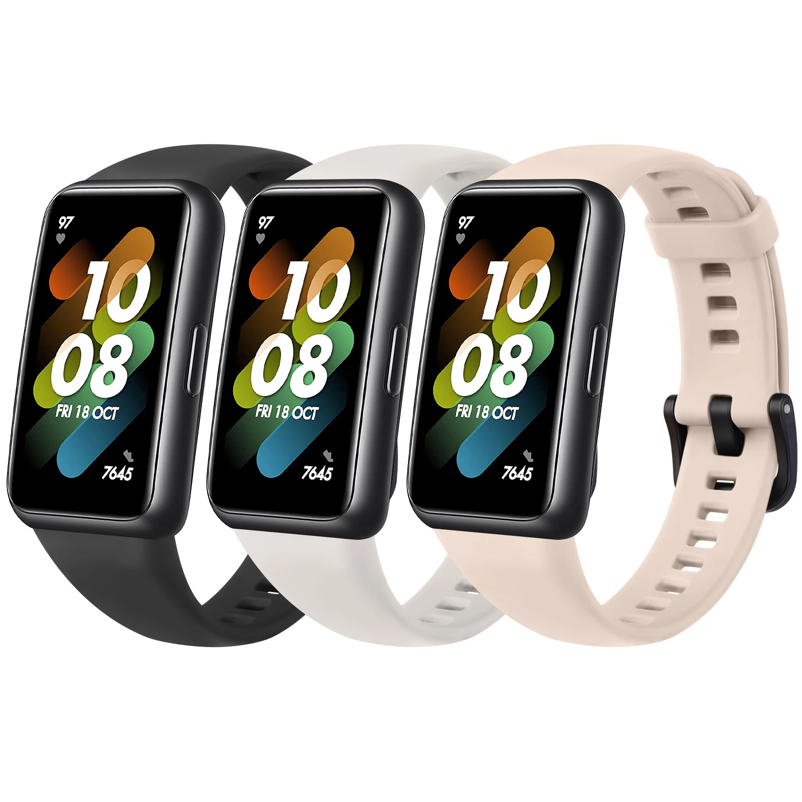 Soft Silicone Strap para Huawei Band 7, pulseira, pulseira de substituição, Sport Bracelet, Band Acessório