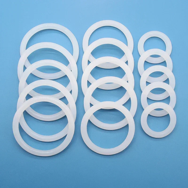 5/10pcs VMQ White Silicone O Ring CS 5mm OD 15mm ~ 155mm Food Grade Silicon Sealing Washer Waterproof Insulated Gasket Rings - Image 5