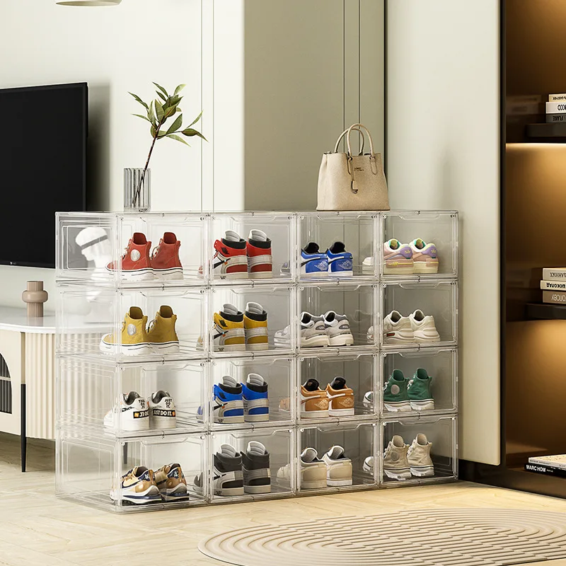 

UI484-Transparent dustproof shoe cabinet for storage