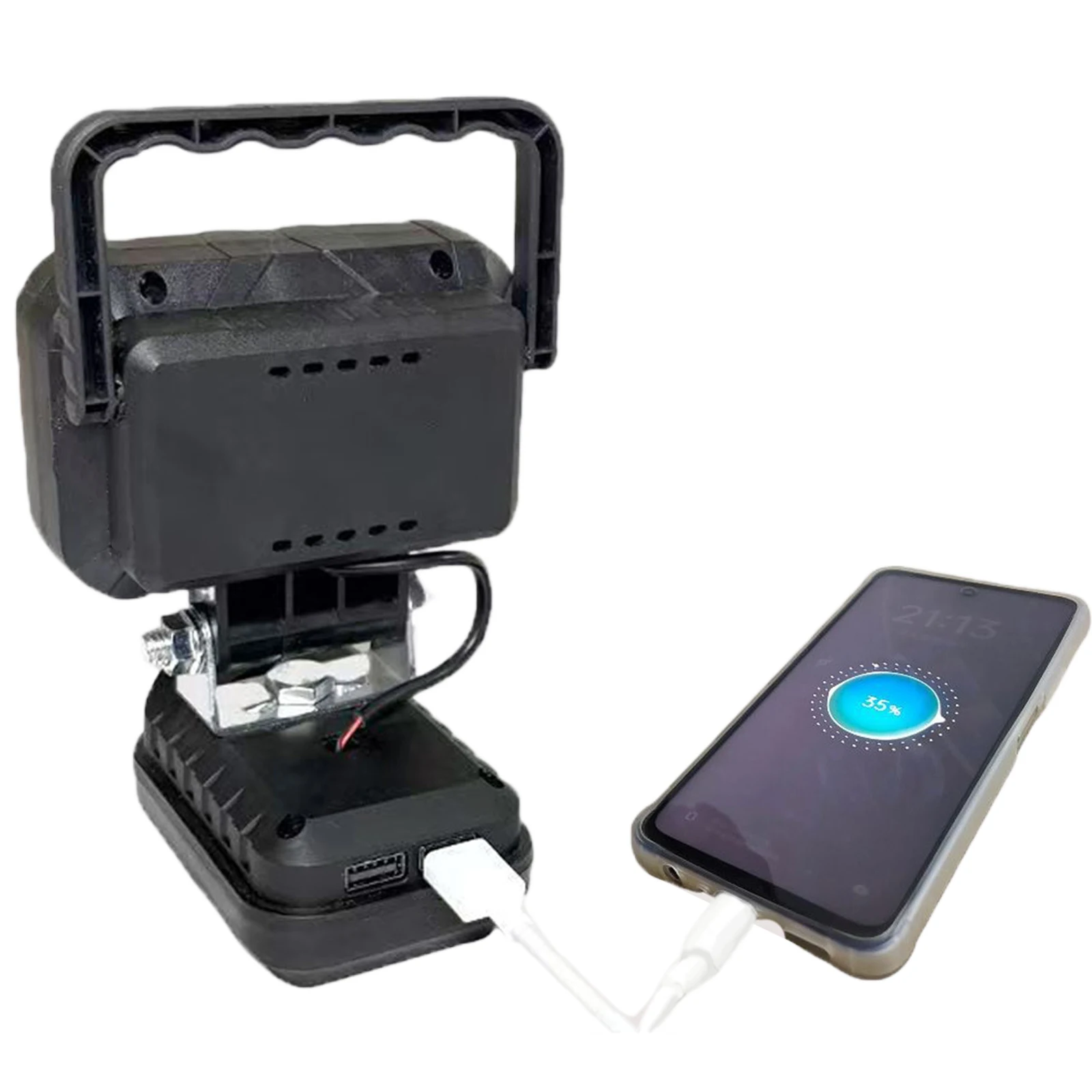 

Прожектор с 2 портами USB для зарядки, для рабочей лампы Makita, портативный фонарь (аккумулятор НЕ входит в комплект)