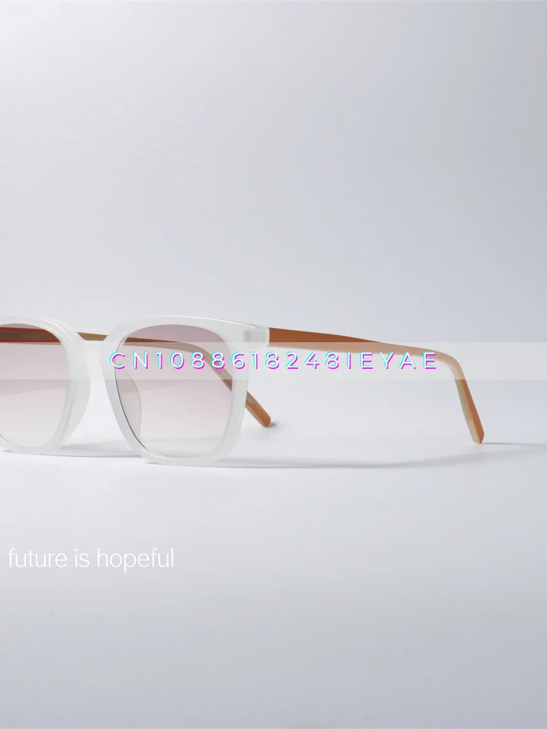 

Simple Square Peach Sunglasses Uv400 Anti-ultraviolet Matte Texture Trendy Sunglasses