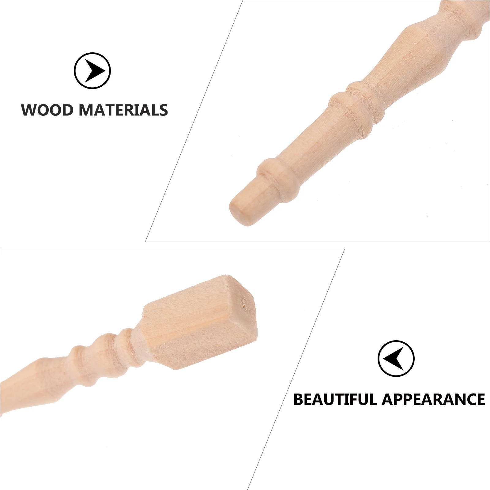 6 قطعة أرجل طاولة مصغرة خشب طبيعي قواعد طاولة صغيرة لتقوم بها بنفسك محاكاة الدعائم اللعب لوازم المنزل المفروشات المنزلية الصغيرة