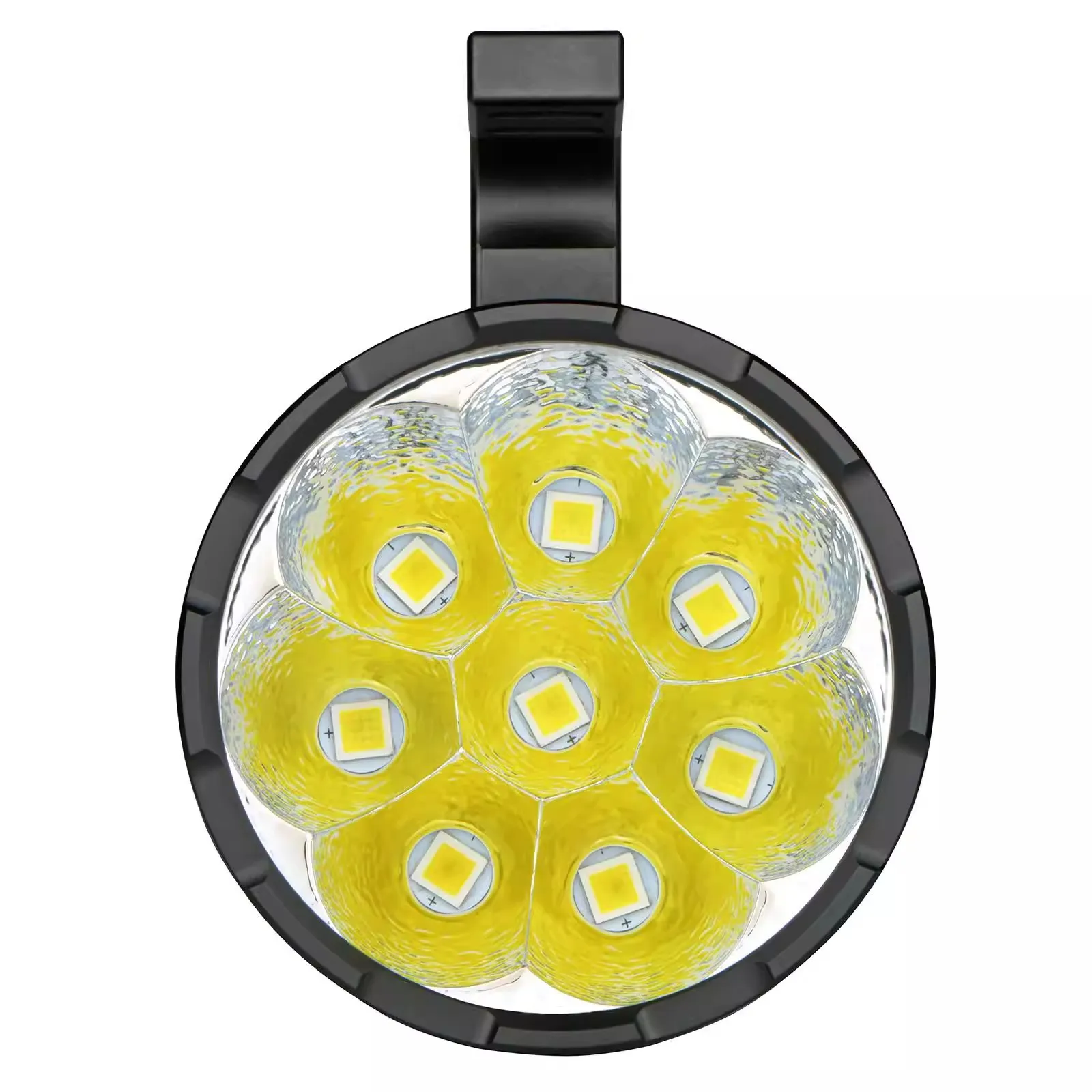 مصباح يدوي قوي محمول خارجي HK08 عالي الطاقة 100 وات في اتجاهين شحن سريع 60000 لومن 8led #4