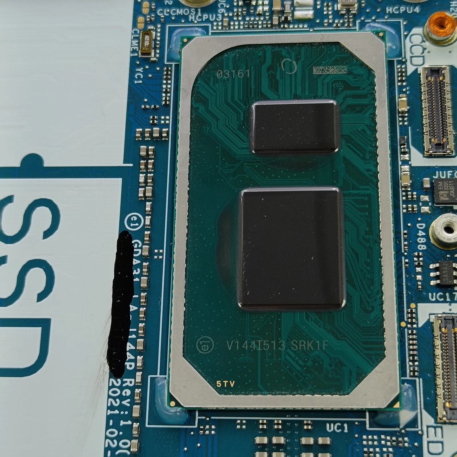 اللوحة الأم للكمبيوتر المحمول GDA31 LA-J144P لأجهزة الكمبيوتر المحمول XPS 13 9310 من Dell وحدة المعالجة المركزية i3-1115G4 i5-1135G7 i7-1185G7 8/16 جيجابايت رام 0CDKXN 0VVW8W