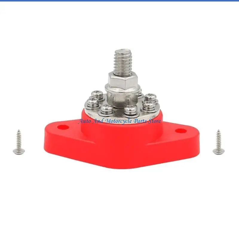 

P9FD Junction Post Heavy Duty Positive Power Distribution Block 3/8" Terminal Battery Junction Post Bus Bar