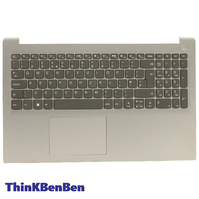 

UK English Cloud Grey Keyboard Upper Case Palmrest Shell Cover For Lenovo Ideapad 1 15 15IJL7 5CB1F27121