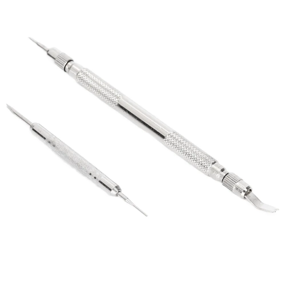 37 Pcs Silver Watch Strap Link Pins Remover Tool Alloy Different Sizes Spring Bar Tool Set Watch Repair Tool Kit Band Adjustment