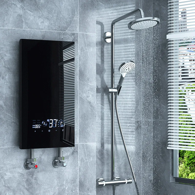 8kW 12kW スマートバスルームシャワー タンクレスインスタント電気給湯器 家庭用