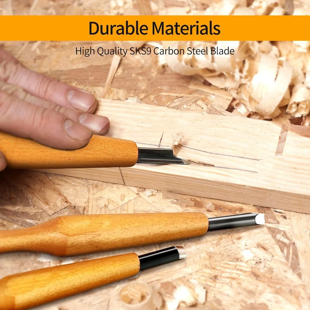Wood Carving Tools Set - 20 Pcs Wood Carving Knifes Set Beginner Whittling Kit with Canvas Case for Adults Children [2026 MOCC]