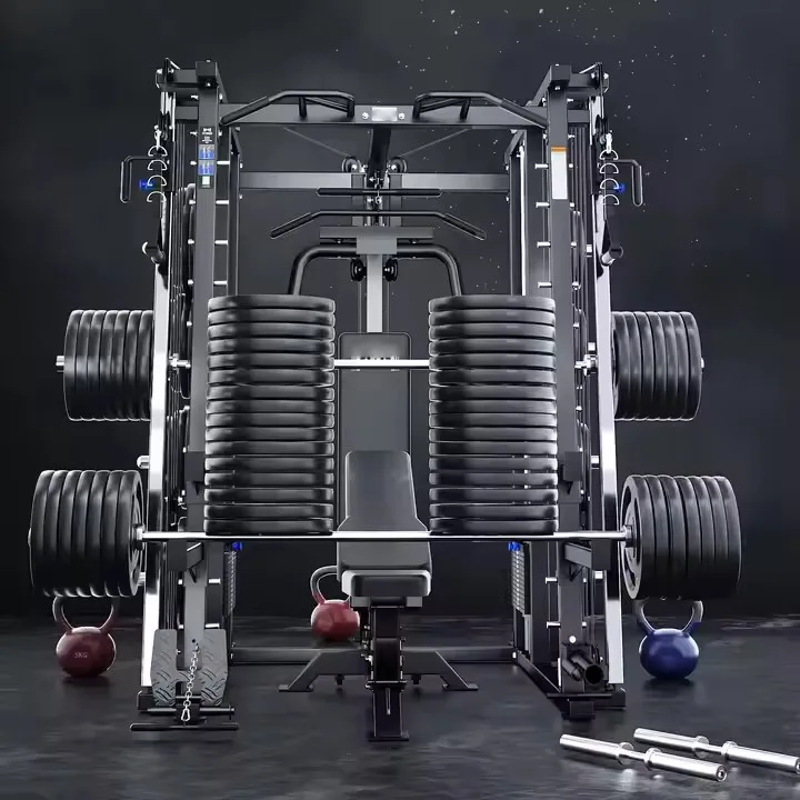 TOPTONS Factory Wholesale Gym Smith Machine Cable Crossover Equipment Smith Machine for Use Strength Training Machine