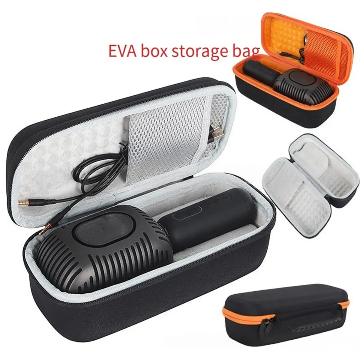 newA10R For KMC600 /KMC500 Hard EVA Storage Bag Microphone Bluetooth-Compatible K Song Box Travel Carrying Protective Case B