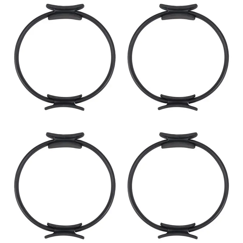 Y67A-4X Pilates Ring Magic Circle Body Sport Exercise Fitness Strength Yoga Tool-Black