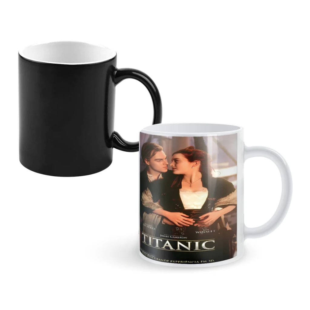 Titanic Leonardo DiCaprio Ceramics Coffee Mugs Thermal Color-changing Gifts Drinkware Coffeeware 11OZ Ceramic