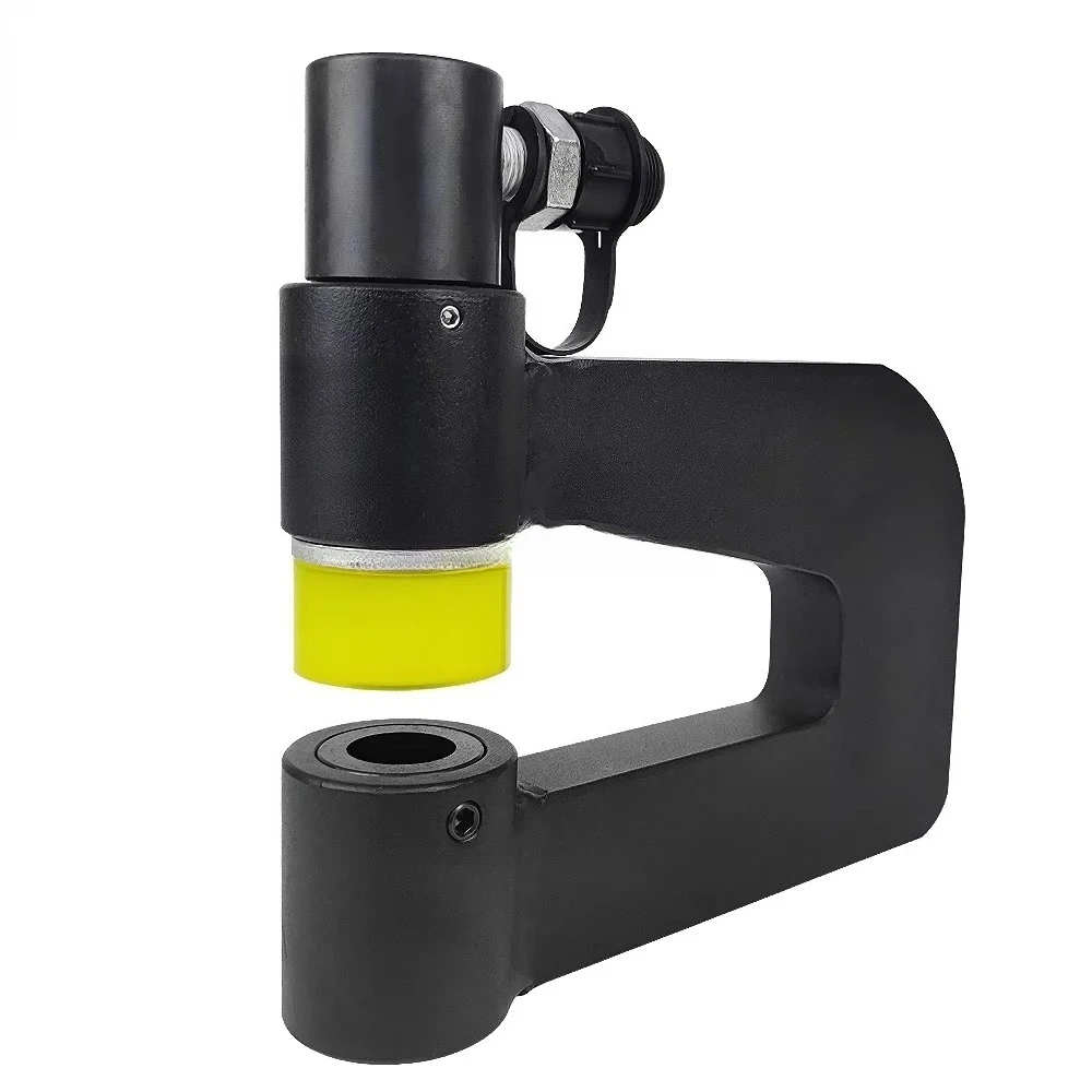 SYD-32BF Alat Pemotong Pelubang Jembatan Kabel Hidrolik Baja 6-35Mm Kisaran Kedalaman Tenggorokan 150Mm Lubang Heksagonal Crimping