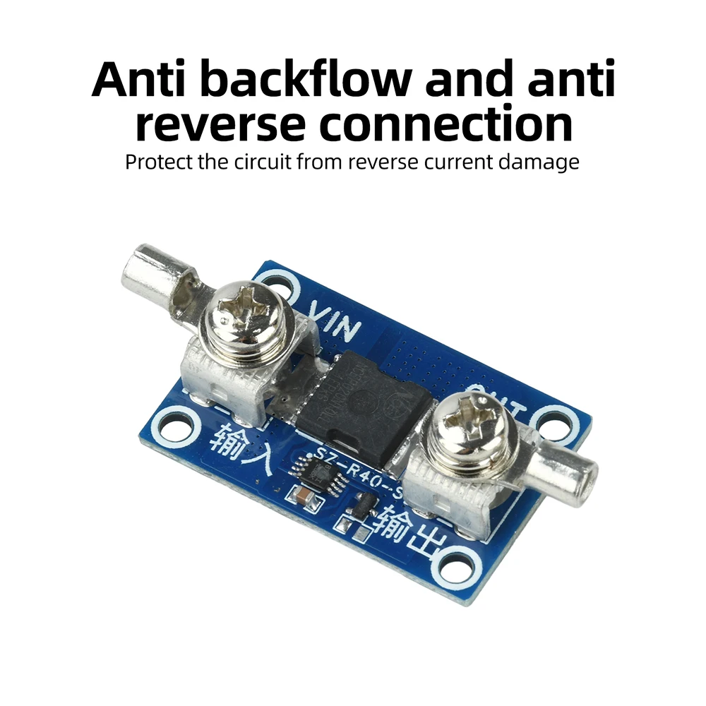 40A 65A 100A High Current Ideal Diode Module No Grounding Required Reverse Polarity Protection For Solar Battery System
