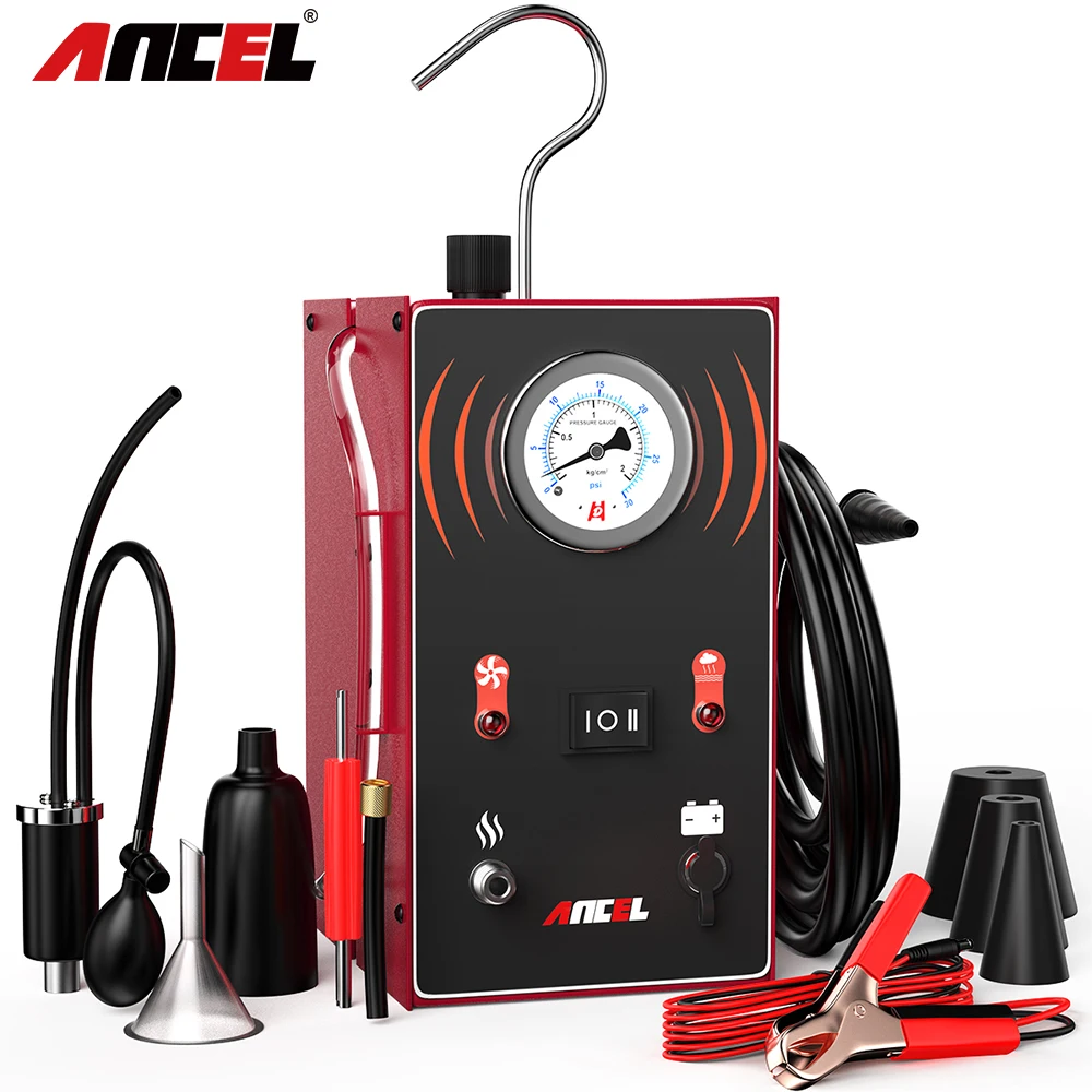 ANCEL S200 Car Smoke Leak Detector Gas Leakage Emissions Analyzer EVAP System Pipe Smoking Generator Pipe Tester Diagnostic Tool