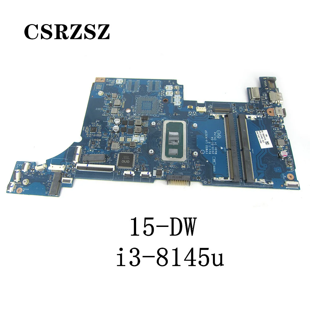 

CSRZSZ For HP 15-DW Laptop motherboard FPW50 LA-H323P L51985-001 L51986-601 with i3-8145u CPU 100% Fully tested