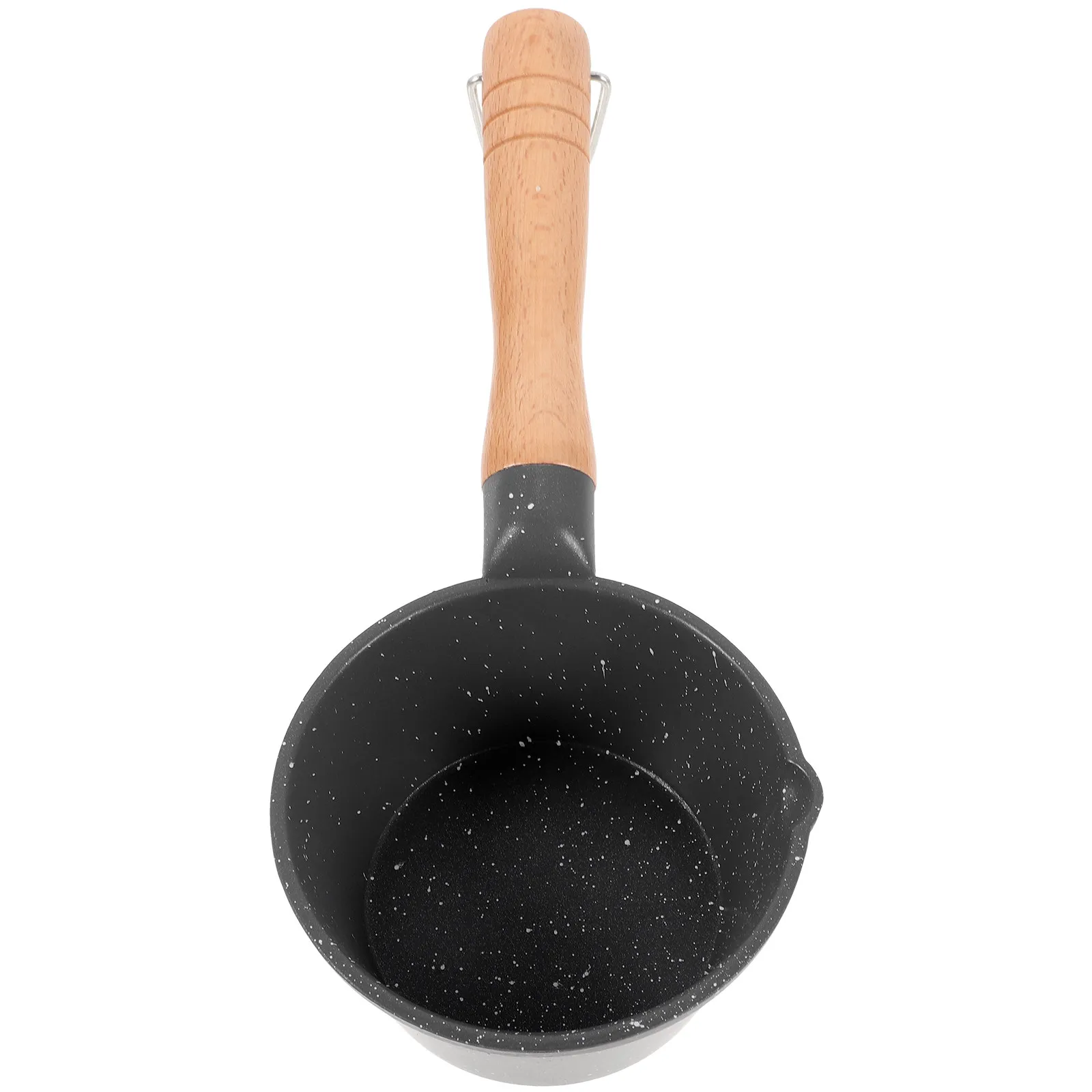 

Small Gas Saucepan Safe Non-Scald Handle Portable Kitchen Sauce Pot Pour Spout Cooking Pan Milk Pot Easy Clean Oil Pan